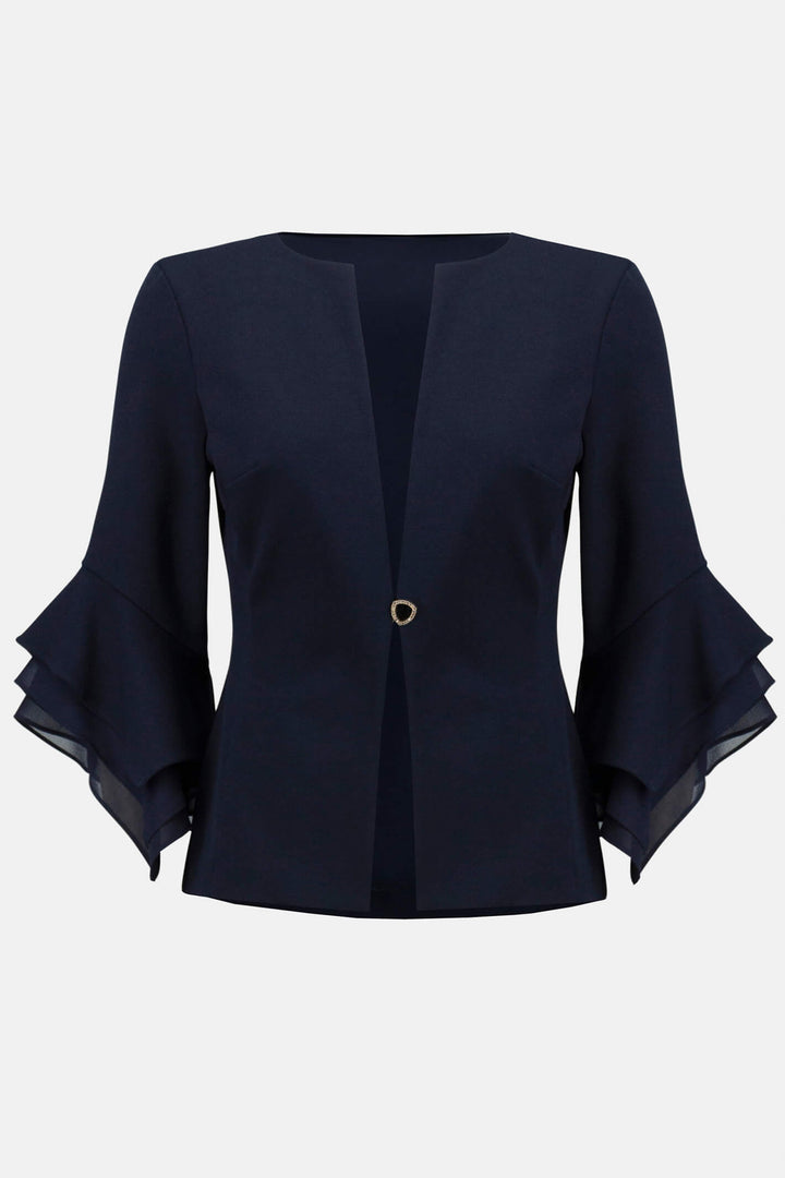 Joseph Ribkoff 233761 Midnight Navy Layered Cuff Jacket - Experience Boutique