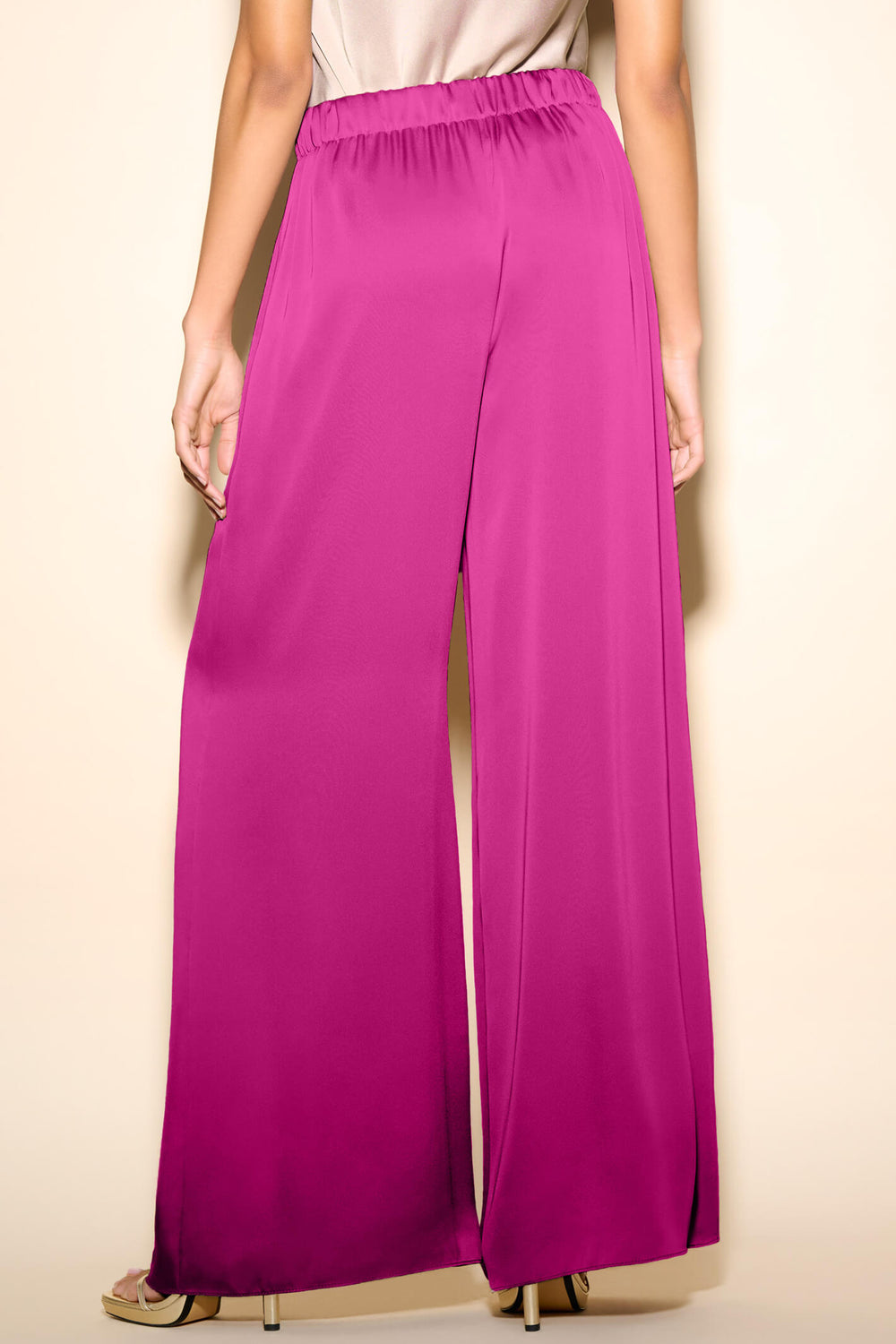 Joseph Ribkoff 233785 Opulence Pink Wide Leg Trousers - Experience Boutique
