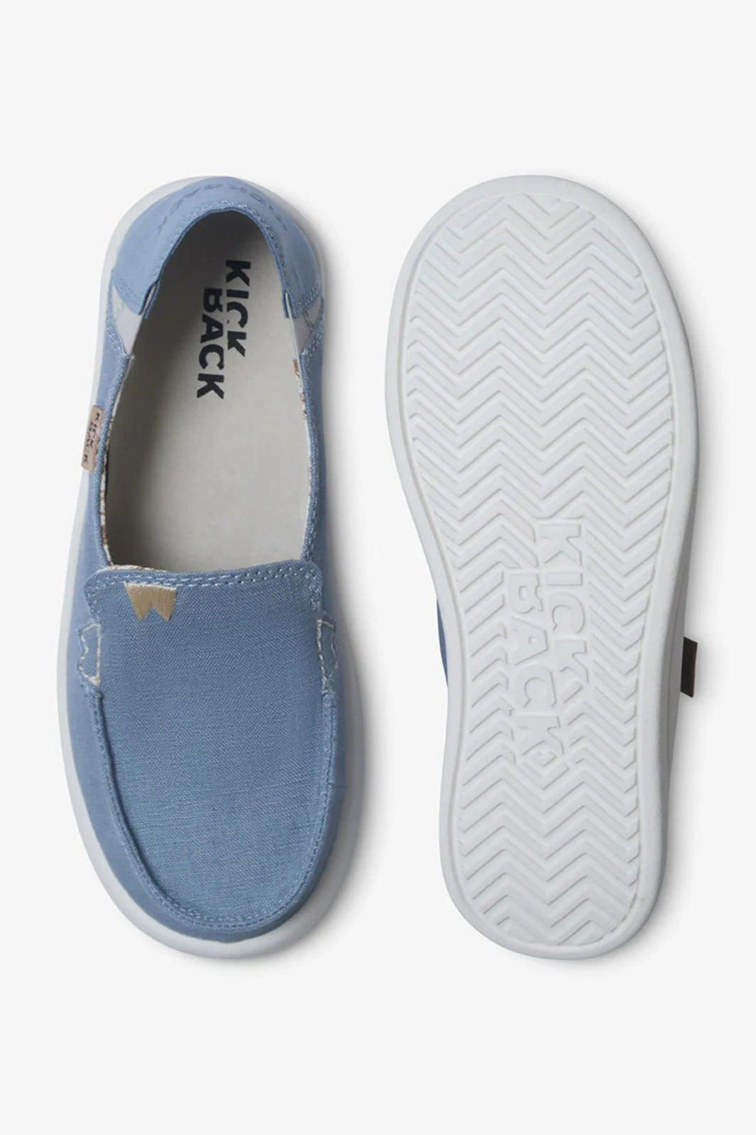Kickback Rizzo Light Blue Linen Lightweight Shoes