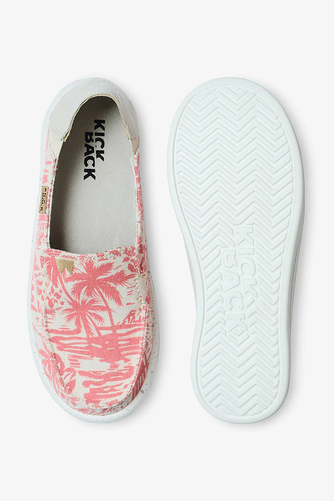 Kickback Rizzo Pink Beach Print Lightweight Shoes