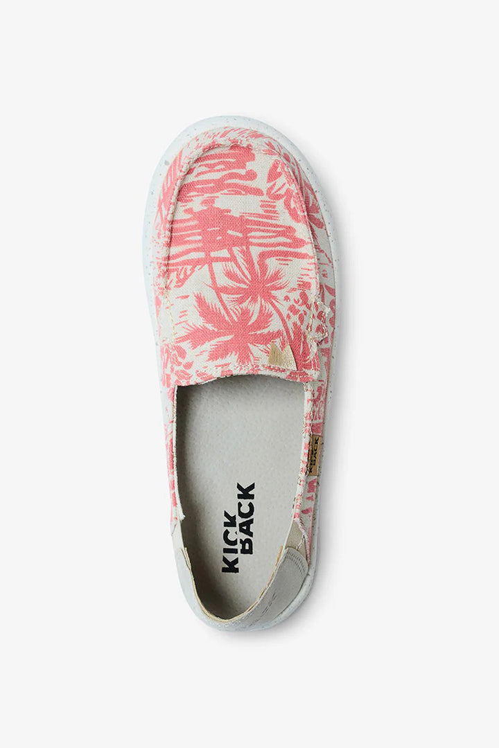 Kickback Rizzo Pink Beach Print Lightweight Shoes