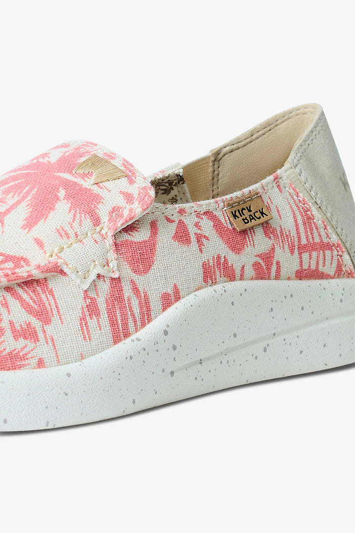 Kickback Rizzo Pink Beach Print Lightweight Shoes