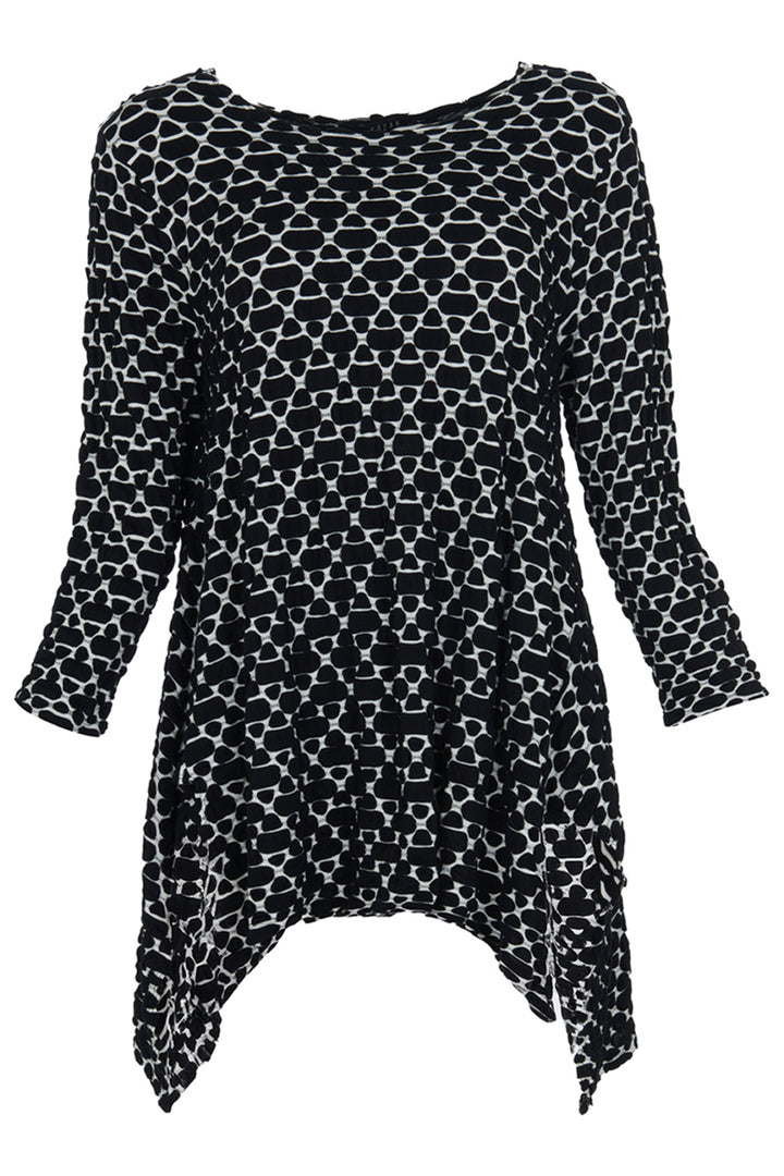 Kozan Top Juliette Bead Black Print TS-4145