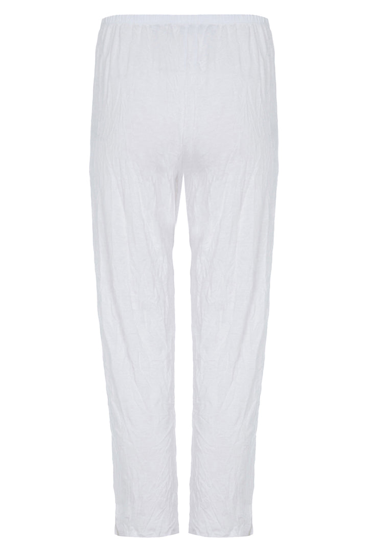 Kozan Trousers Carly White Crinkle CV-3126 - Experience Boutique