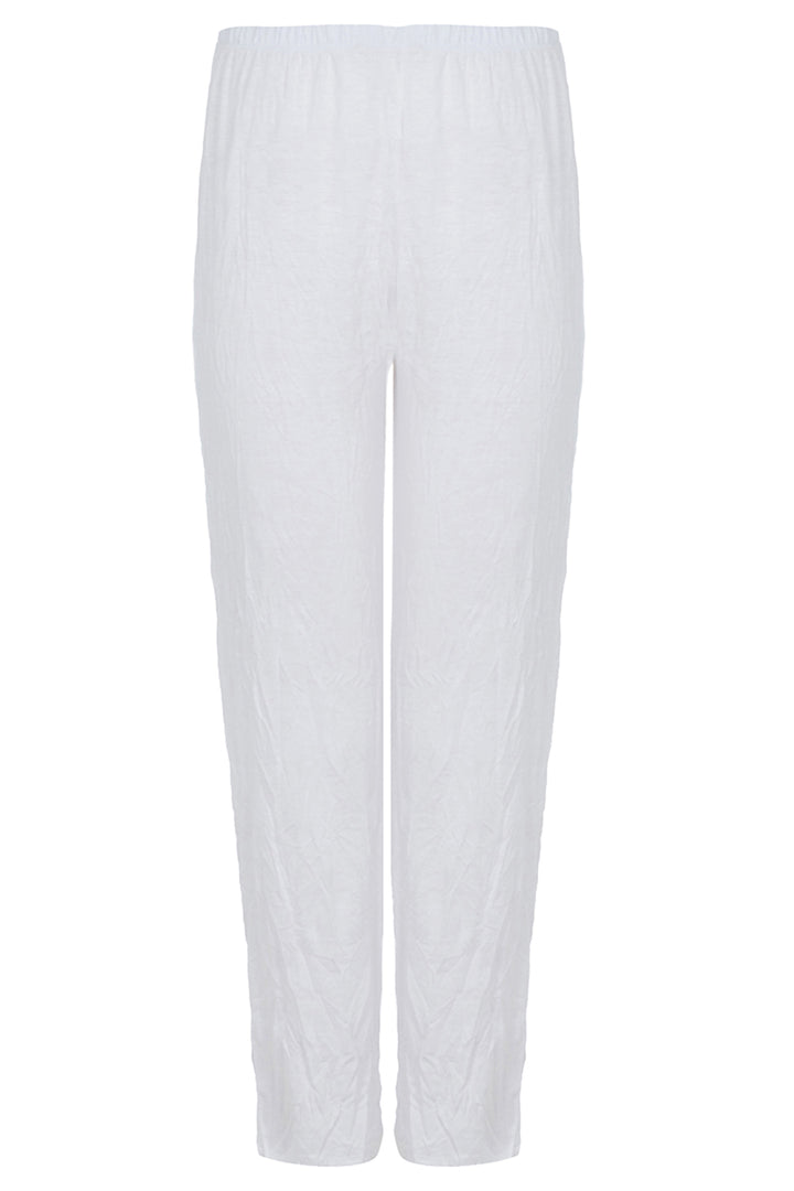 Kozan Trousers Carly White Crinkle CV-3126 - Experience Boutique
