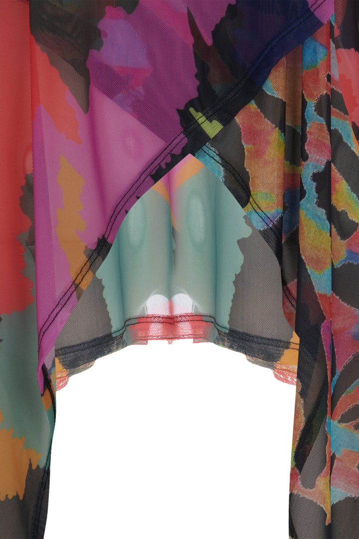 Kozan Tunic Mesh Top Mabel Sakura Multicolour SH-4686 - Experience Boutique