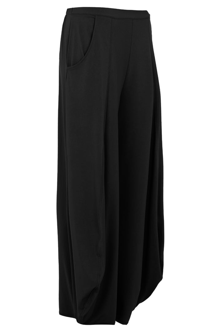 Kozan Wide Leg Trousers Jade Black VG-3911 - Experience Boutique