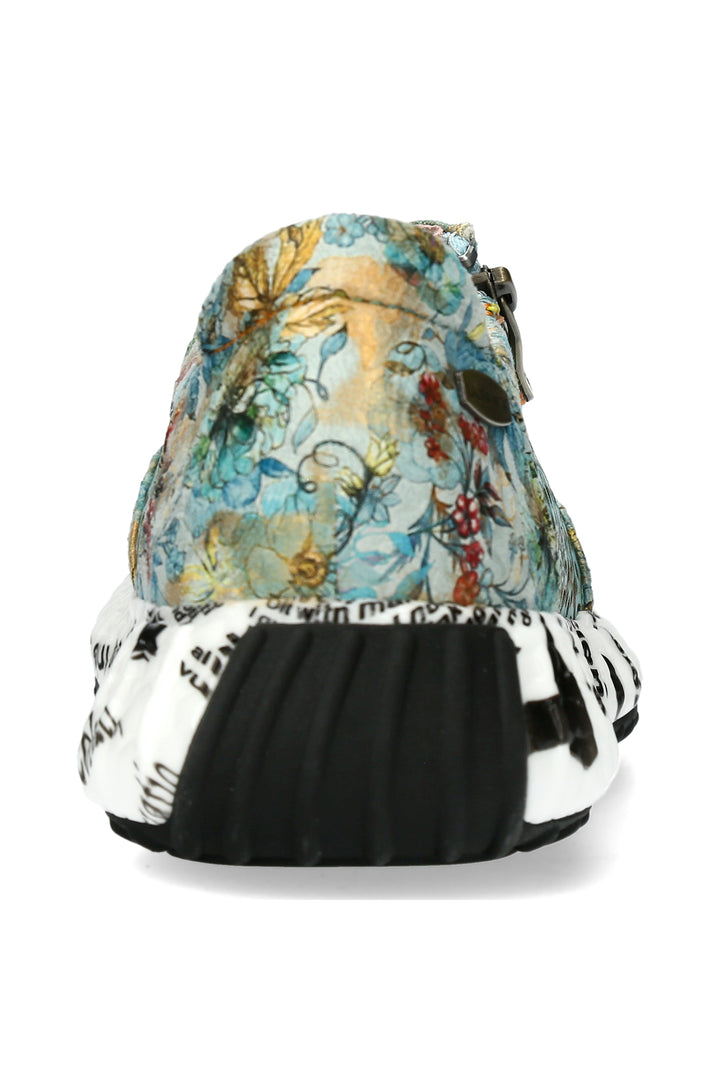 Laura Vita BURTON 47 Turquoise Print Trainers 000772318A8