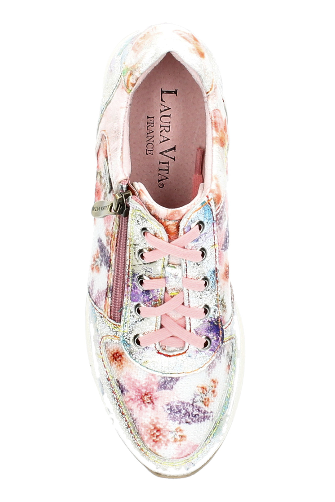 Laura Vita GYCMO 58 Rose Pink Print Trainers 000766818A8