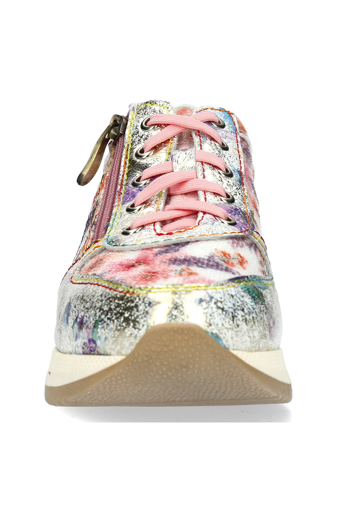 Laura Vita GYCMO 58 Rose Pink Print Trainers 000766818A8