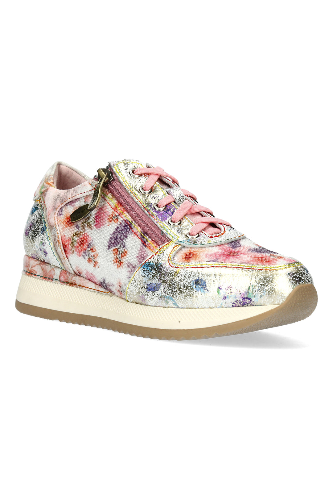 Laura Vita GYCMO 58 Rose Pink Print Trainers 000766818A8