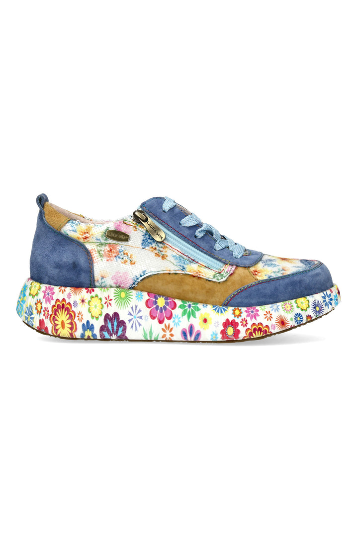 Laura Vita NIKITO 62 Cobalt Blue Print Trainers 000779727A8