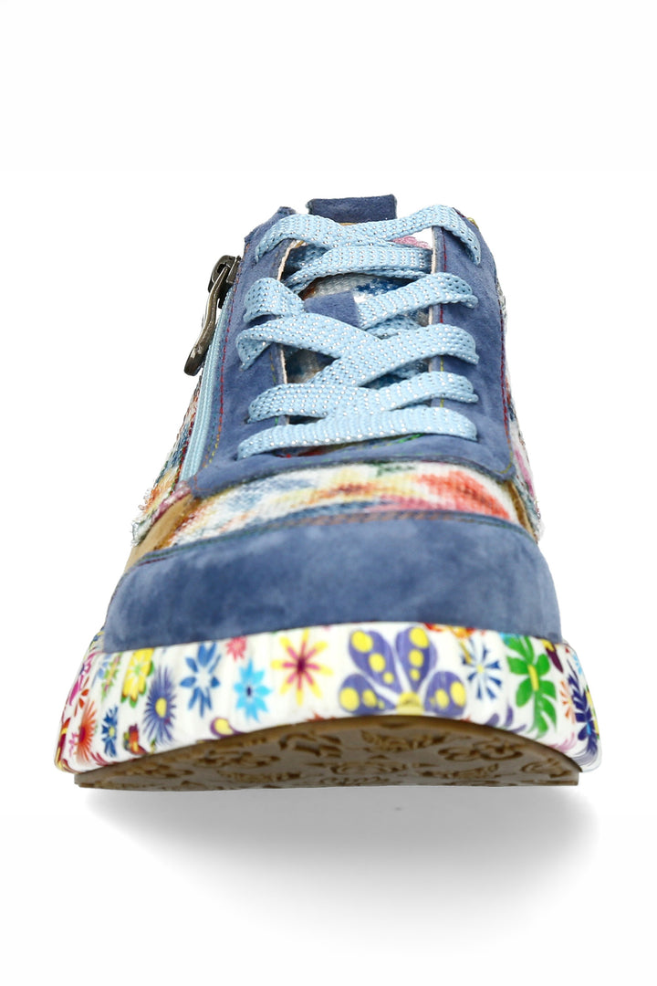 Laura Vita NIKITO 62 Cobalt Blue Print Trainers 000779727A8