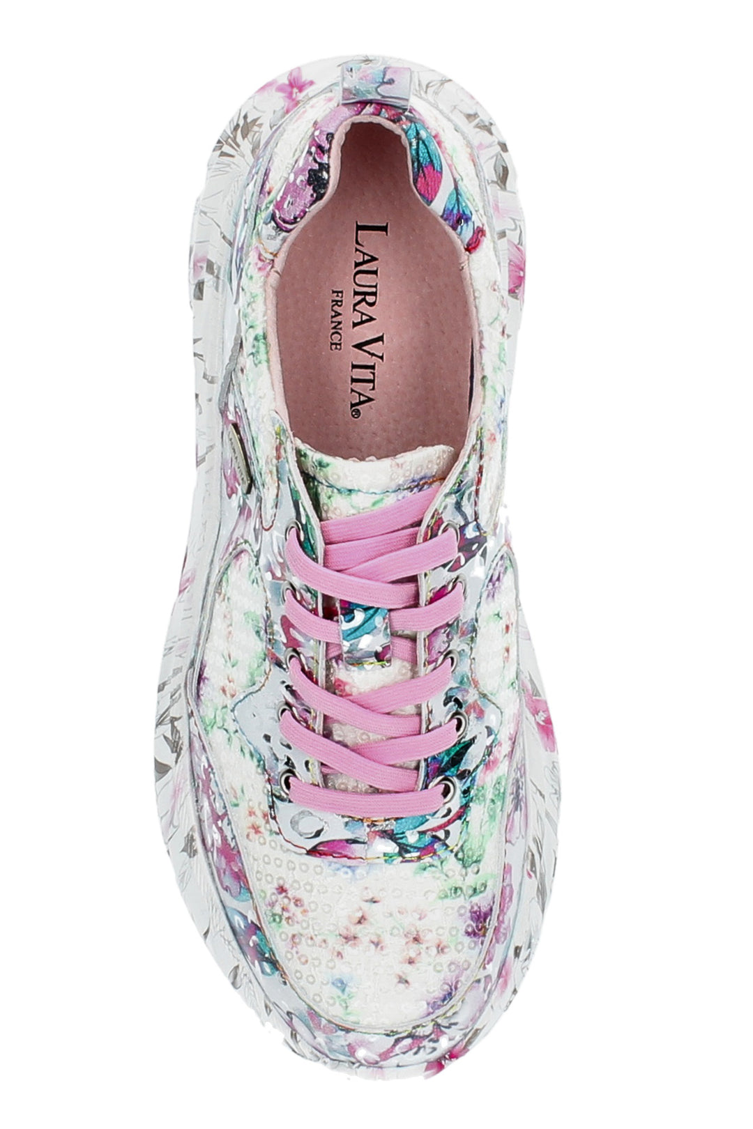 Laura Vita SOFIAO 07 Rose Pink Print Trainers 000782718A8