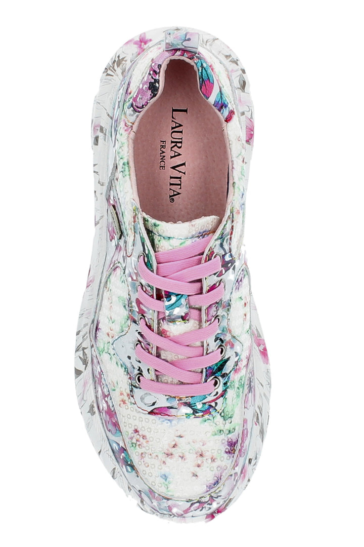 Laura Vita SOFIAO 07 Rose Pink Print Trainers 000782718A8