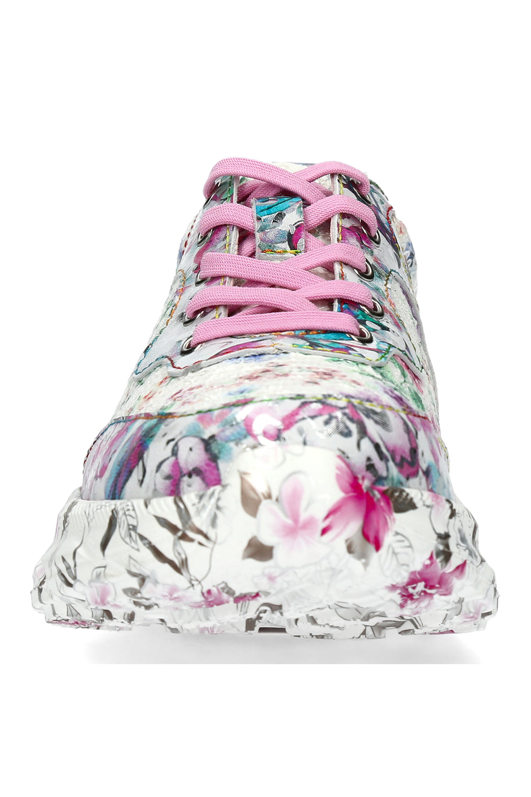 Laura Vita SOFIAO 07 Rose Pink Print Trainers 000782718A8