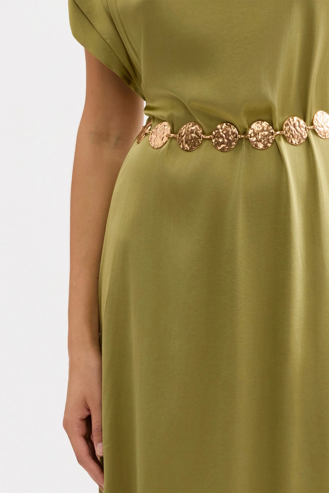 Leo &amp; Ugo KEC071 Gold Colour Disc Chain Belt