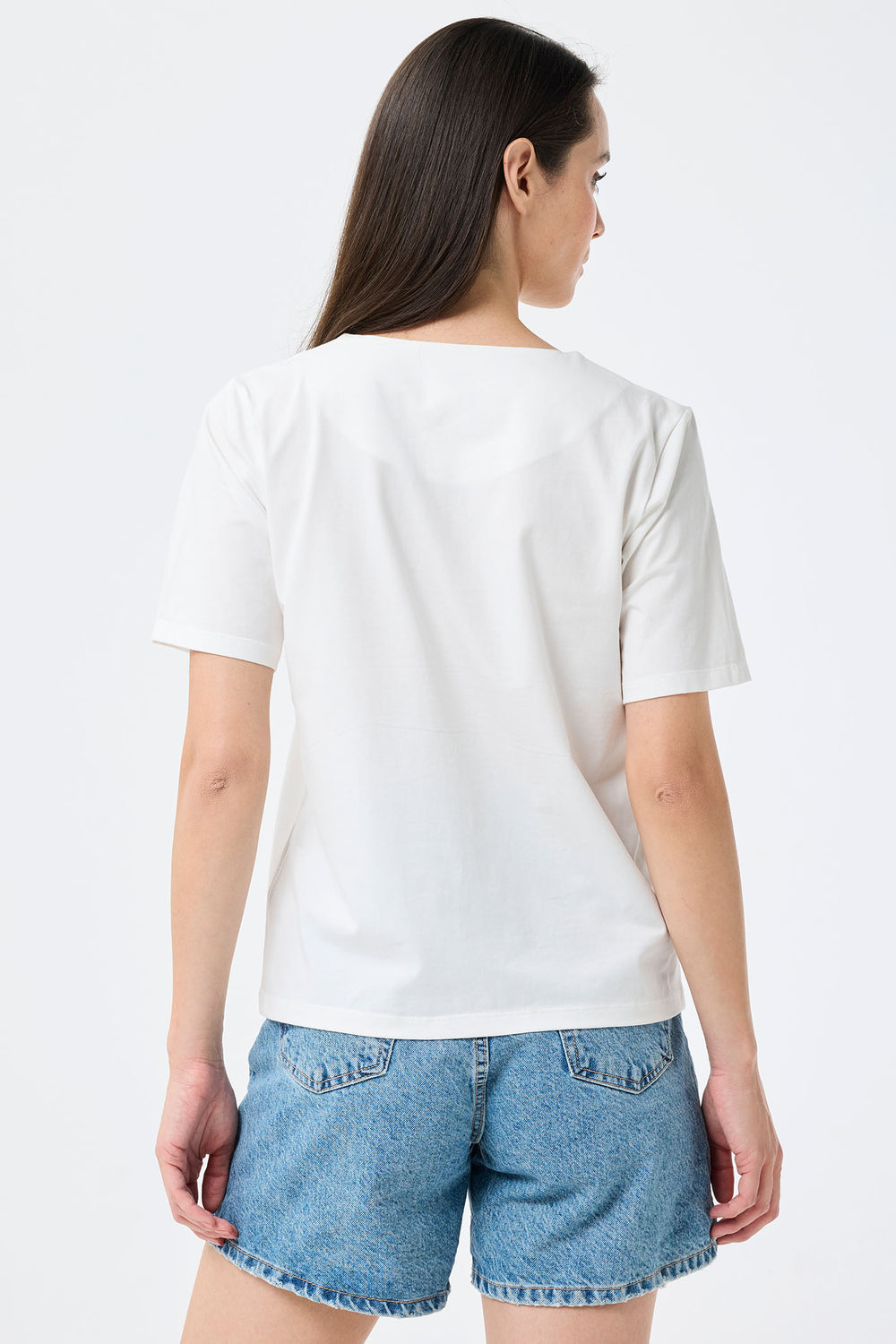 Leo & Ugo Paradise Print White T-Shirt TED449 - Experience Boutique