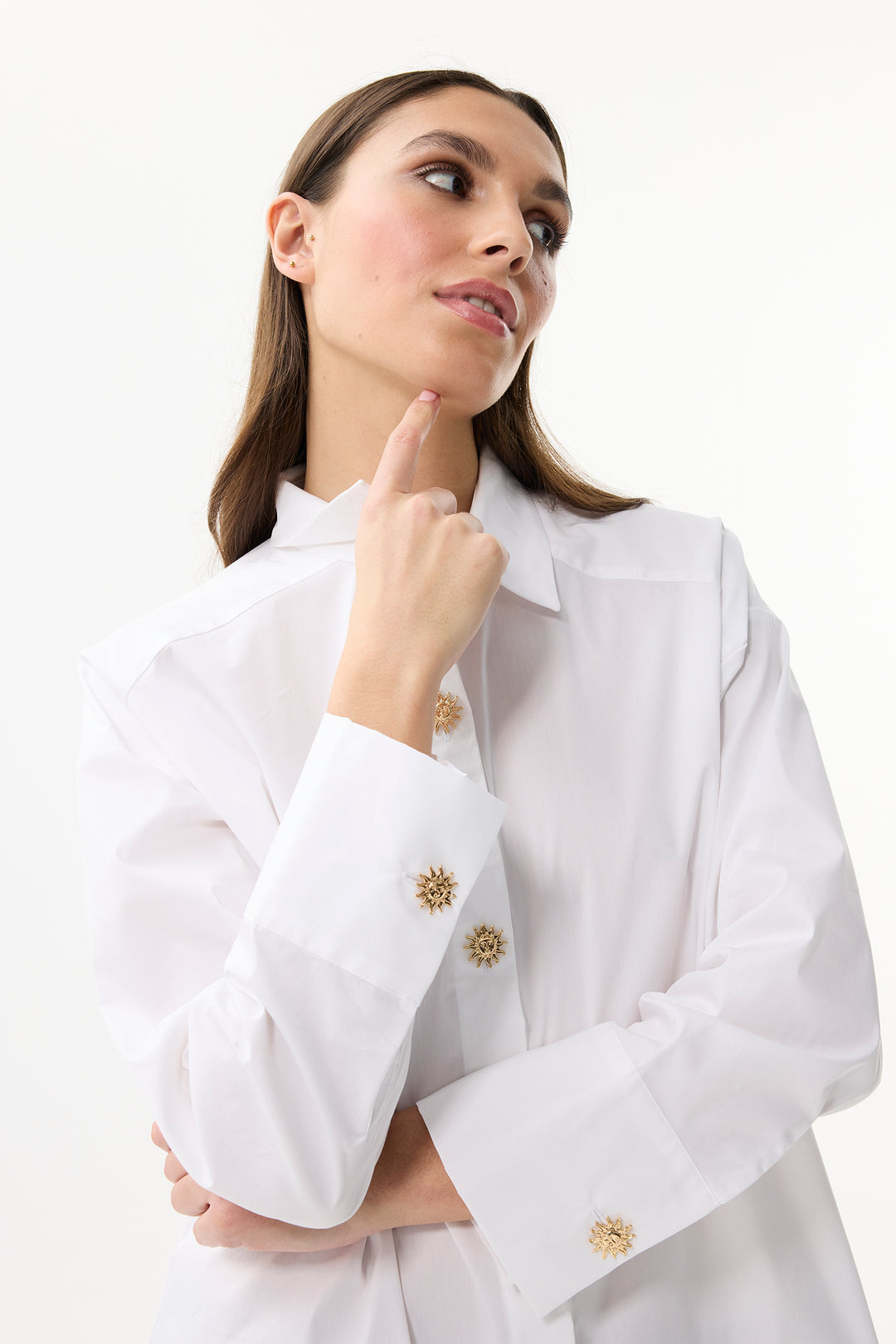 Leo & Ugo Shirt JW813 White Sun Button Shirt