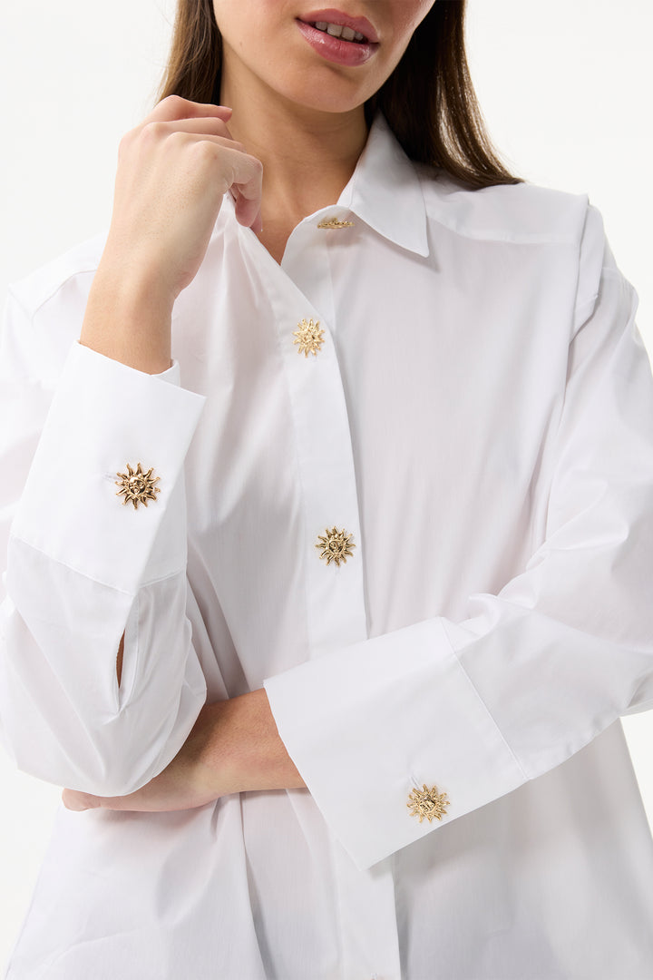 Leo & Ugo Shirt JW813 White Sun Button Shirt