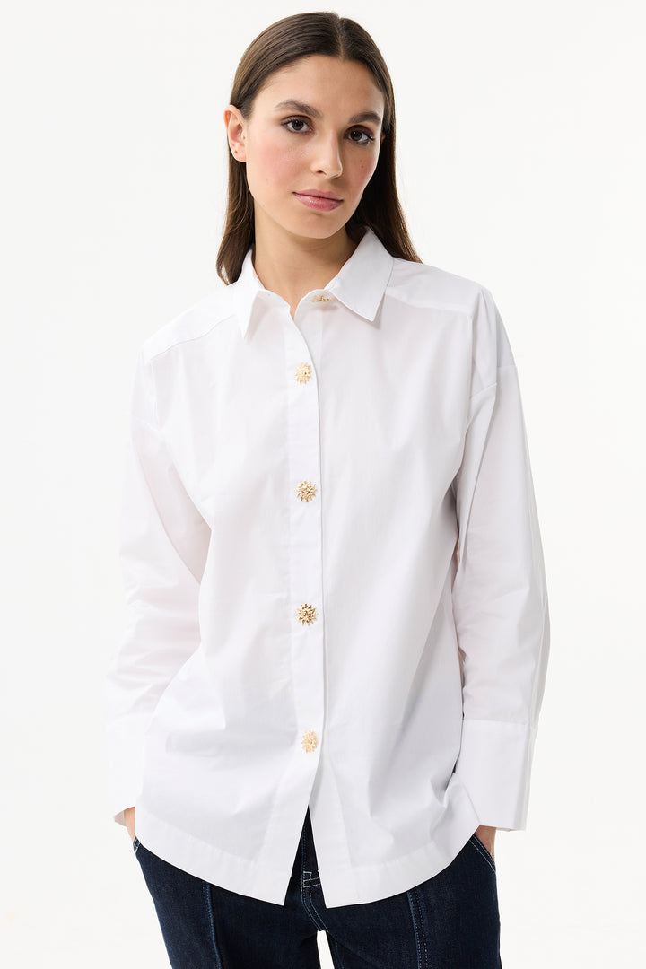 Leo & Ugo Shirt JW813 White Sun Button Shirt