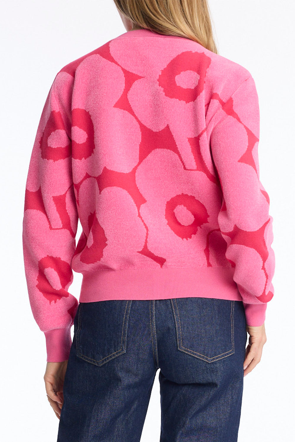Leo & Ugo CH776 Pink Floral Jumper, back view