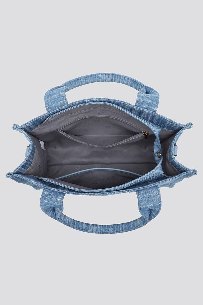 Light Denim Look Tote Bag