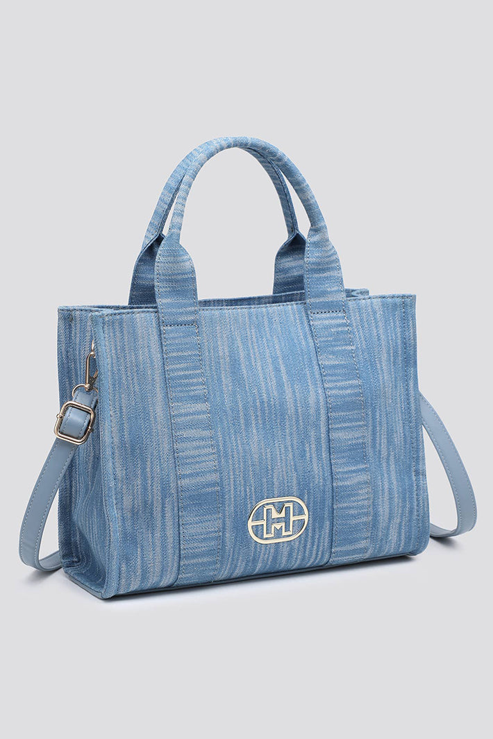 Light Denim Look Tote Bag