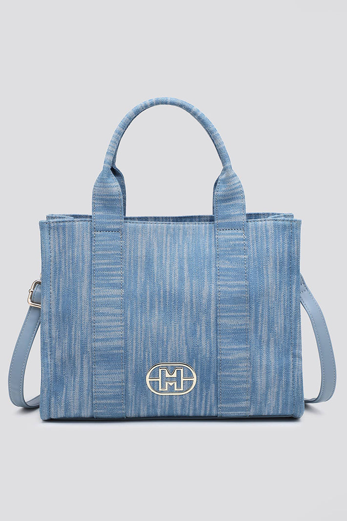 Light Denim Look Tote Bag