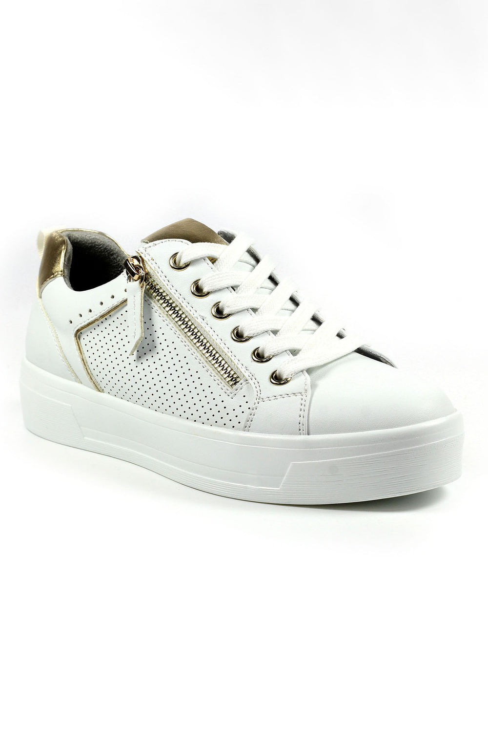 Lunar DLB042 White Nia Trainers - Experience Boutique