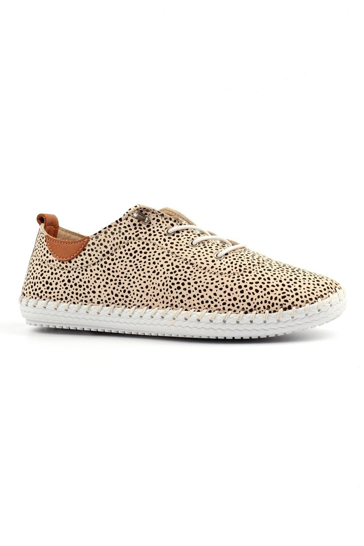 Lunar FLE030 Animal St Ives Leather Plimsolls