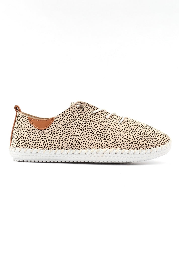 Lunar FLE030 Animal St Ives Leather Plimsolls