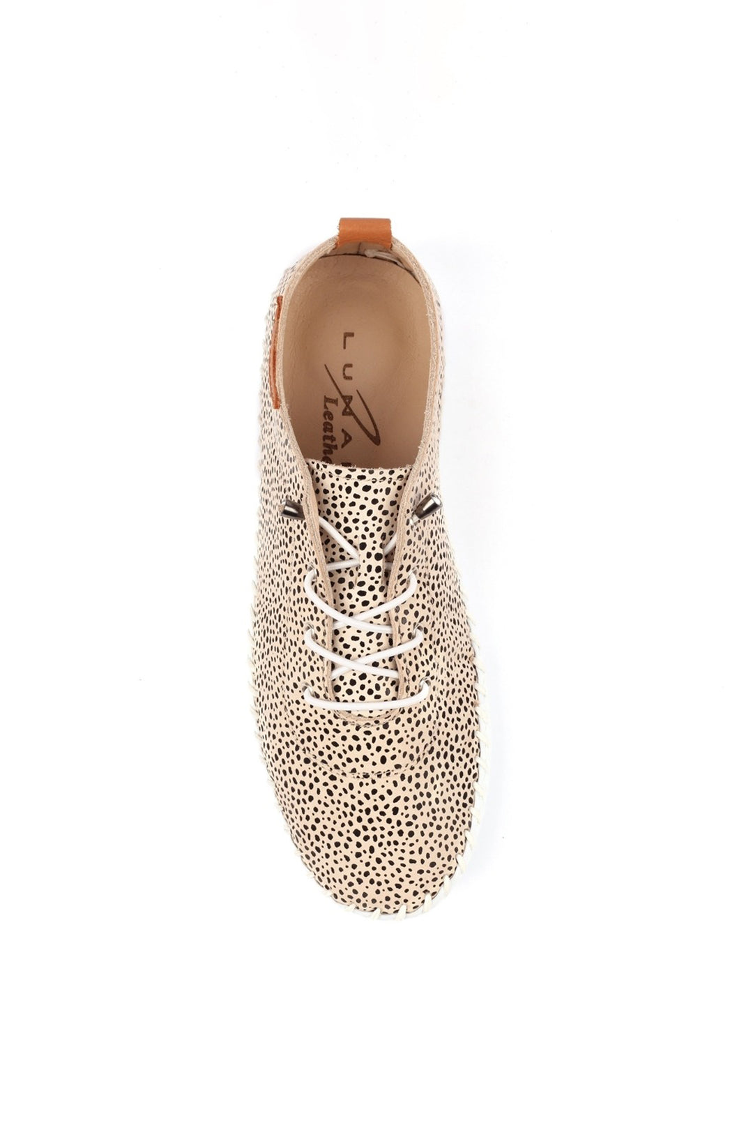 Lunar FLE030 Animal St Ives Leather Plimsolls