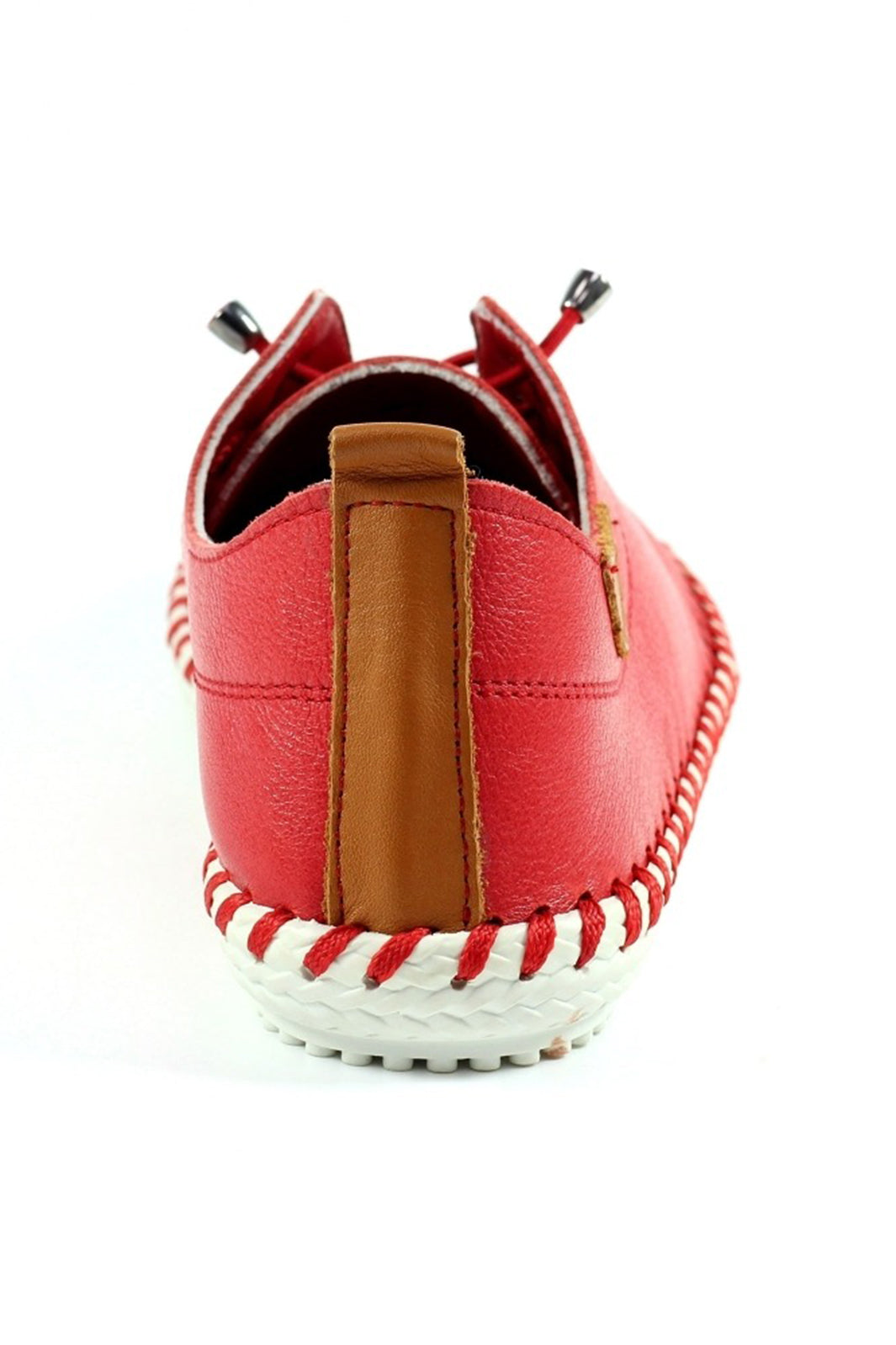 Lunar FLE030 Red St Ives Leather Plimsolls
