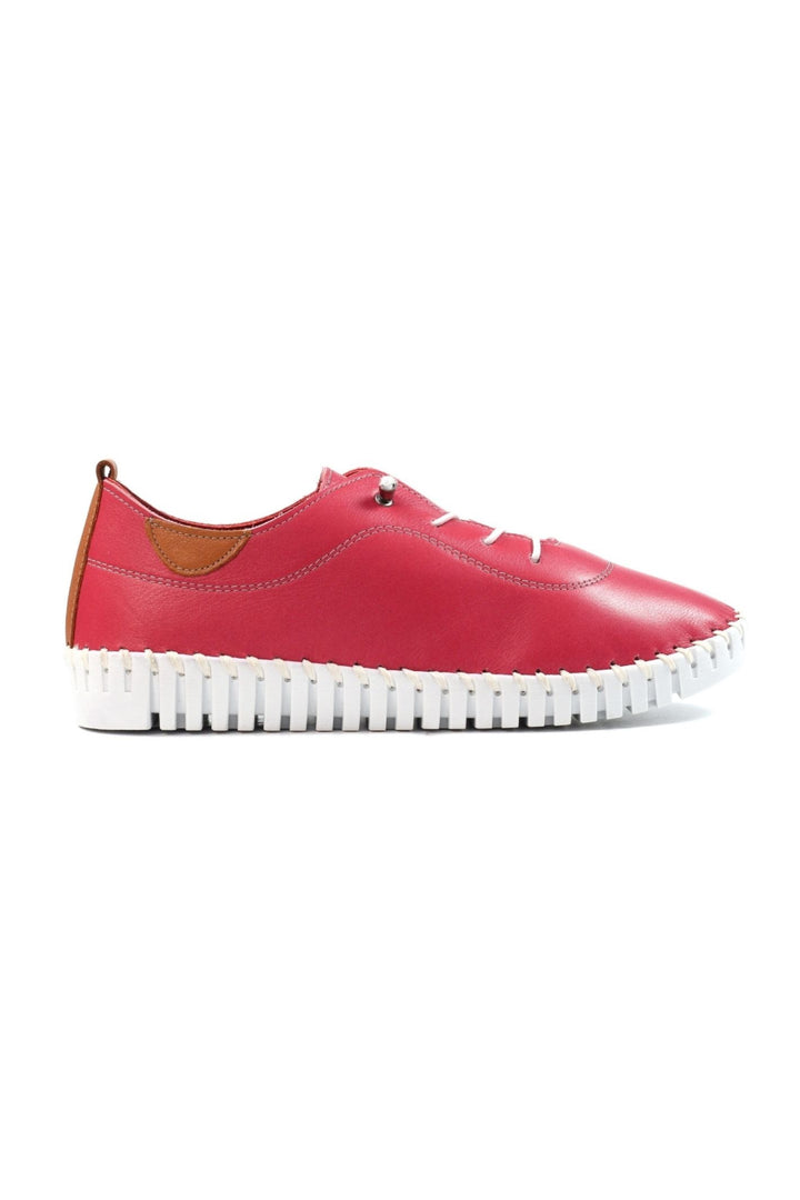 Lunar FLM011 Raspberry Flamborough Leather Shoes