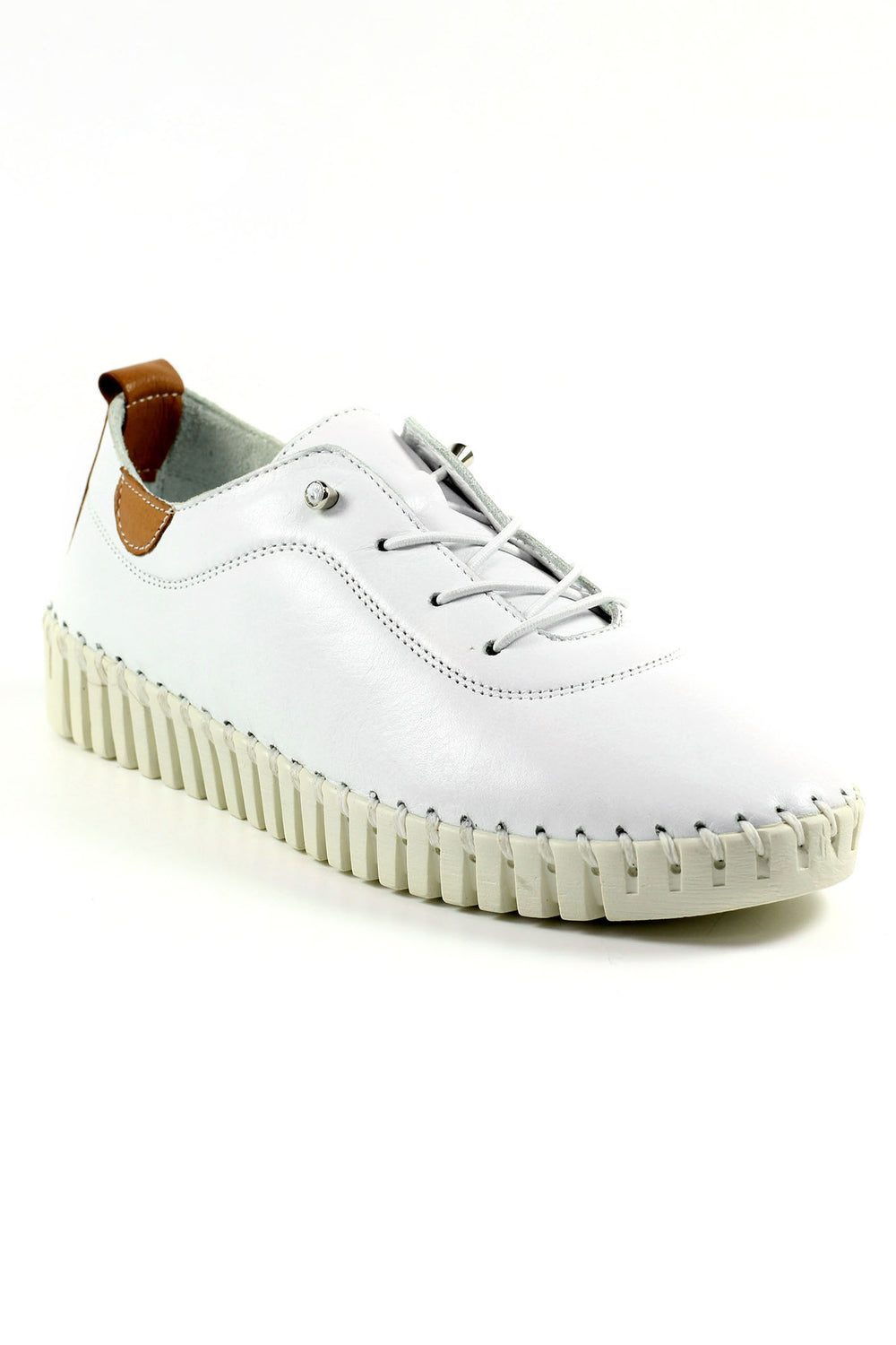 Lunar FLM011 White Flamborough Leather Shoes - Experience Boutique