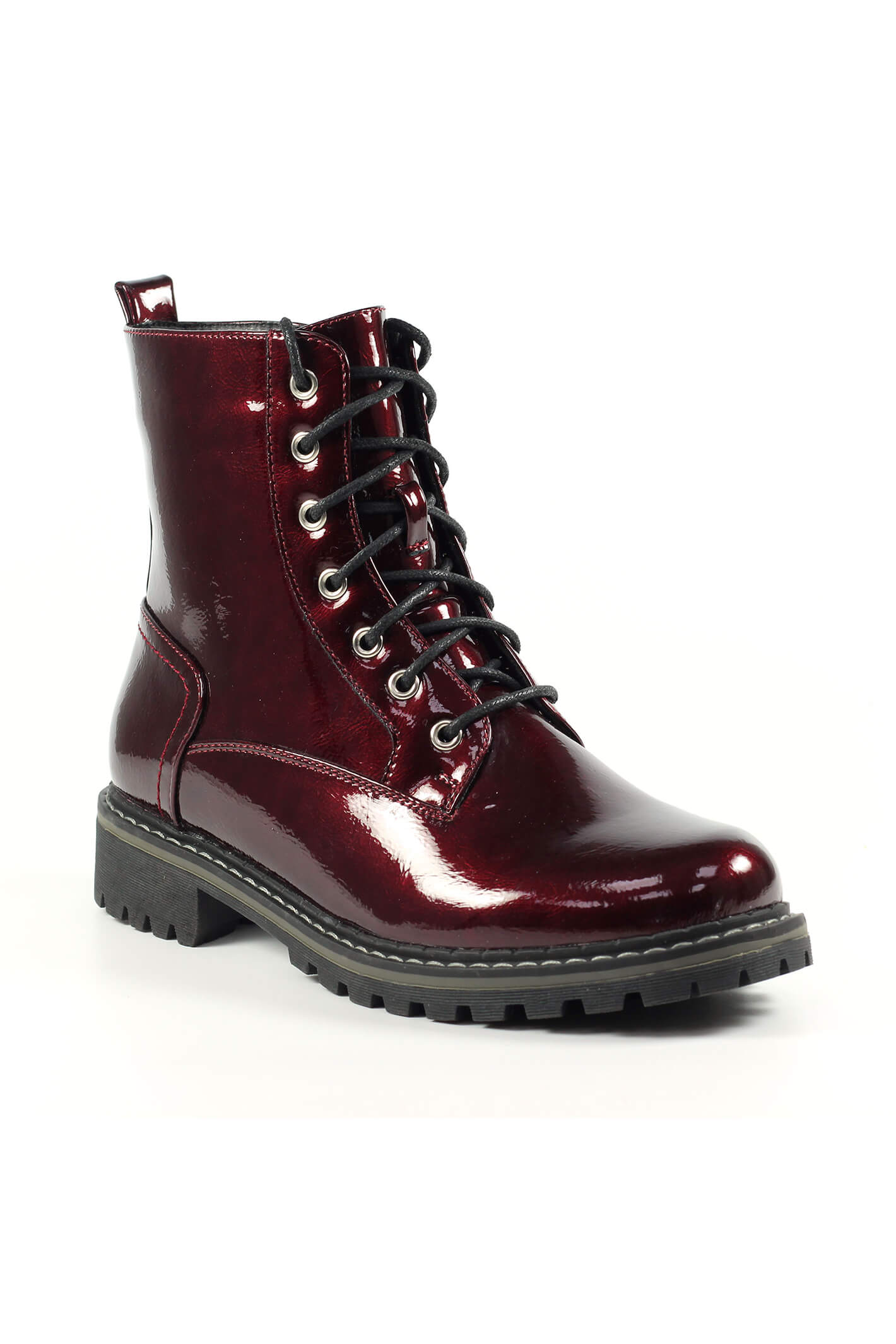 Lunar GLW011 Nala Burgundy Red Patent Boots – Experience