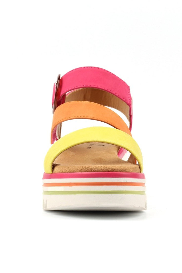 Lunar JLB021 Issy Fuchsia Multicolour Strap Sandals