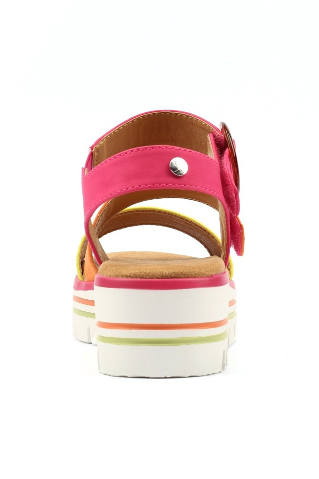 Lunar JLB021 Issy Fuchsia Multicolour Strap Sandals