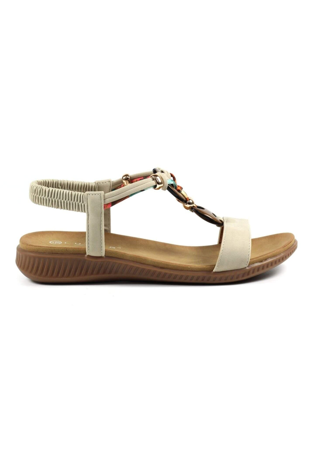 Lunar JLH475 Beige Brava Sandals