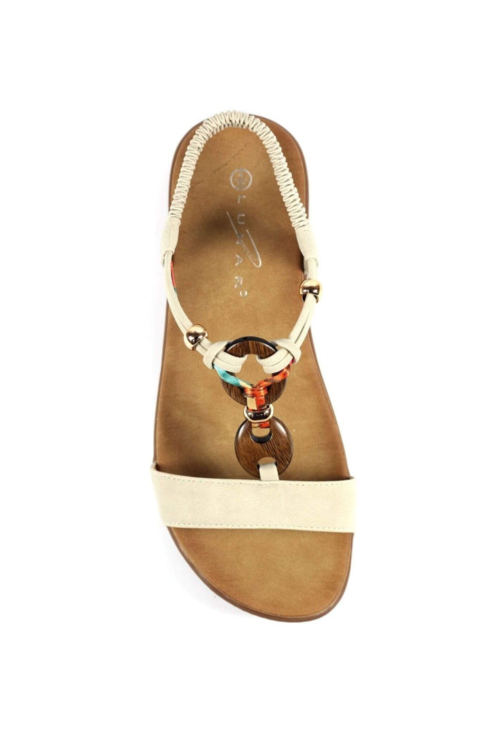 Lunar JLH475 Beige Brava Sandals