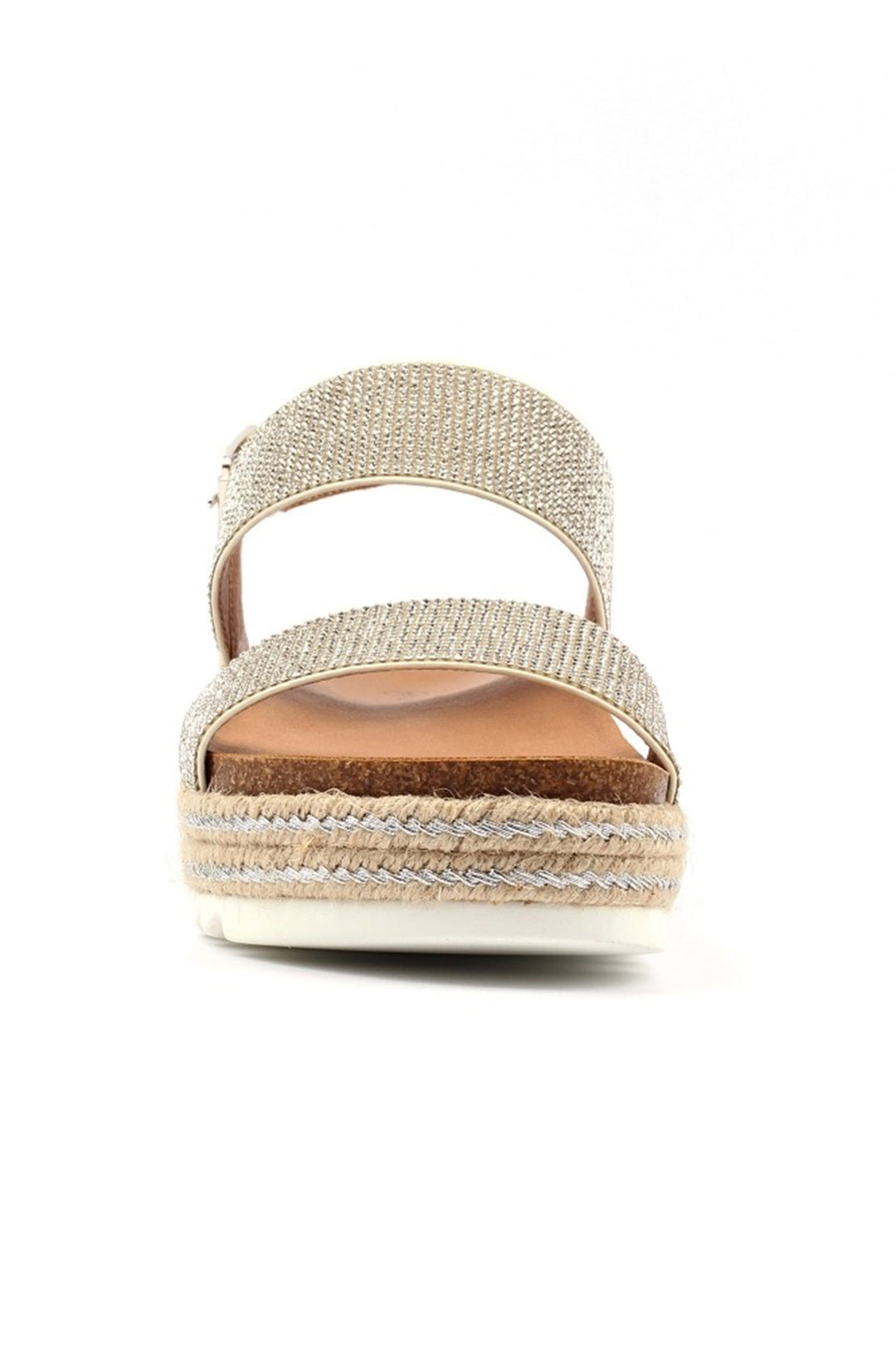 Lunar JLH549 Emery Silver Flatform Sandal