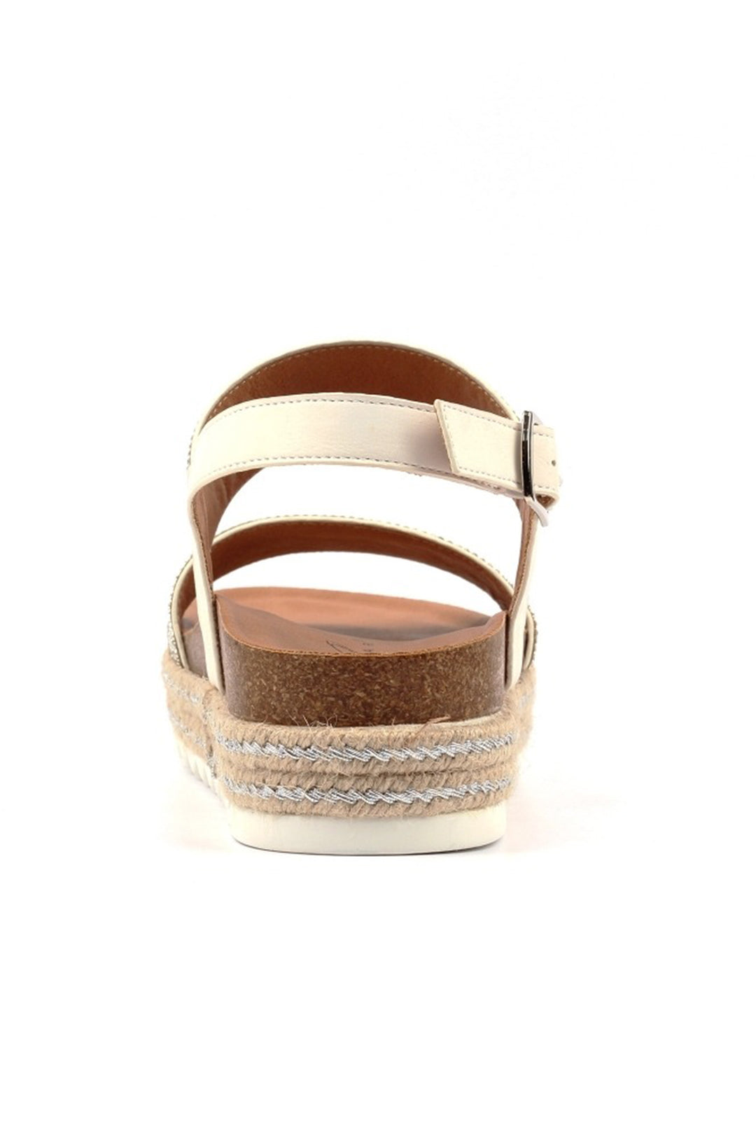 Lunar JLH549 Emery Silver Flatform Sandal