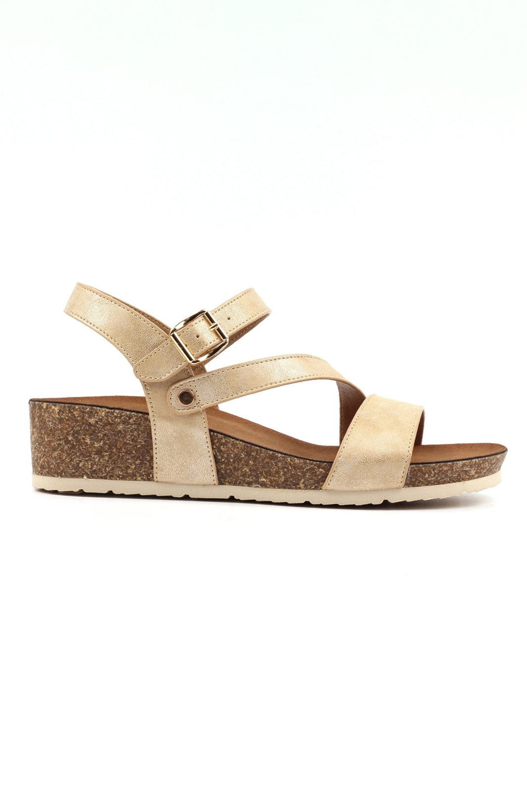 Lunar JLH593 Buster Metallic Gold Sandals