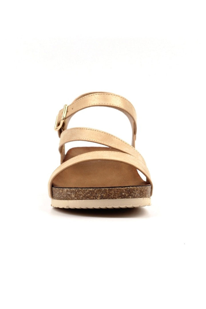 Lunar JLH593 Buster Metallic Gold Sandals