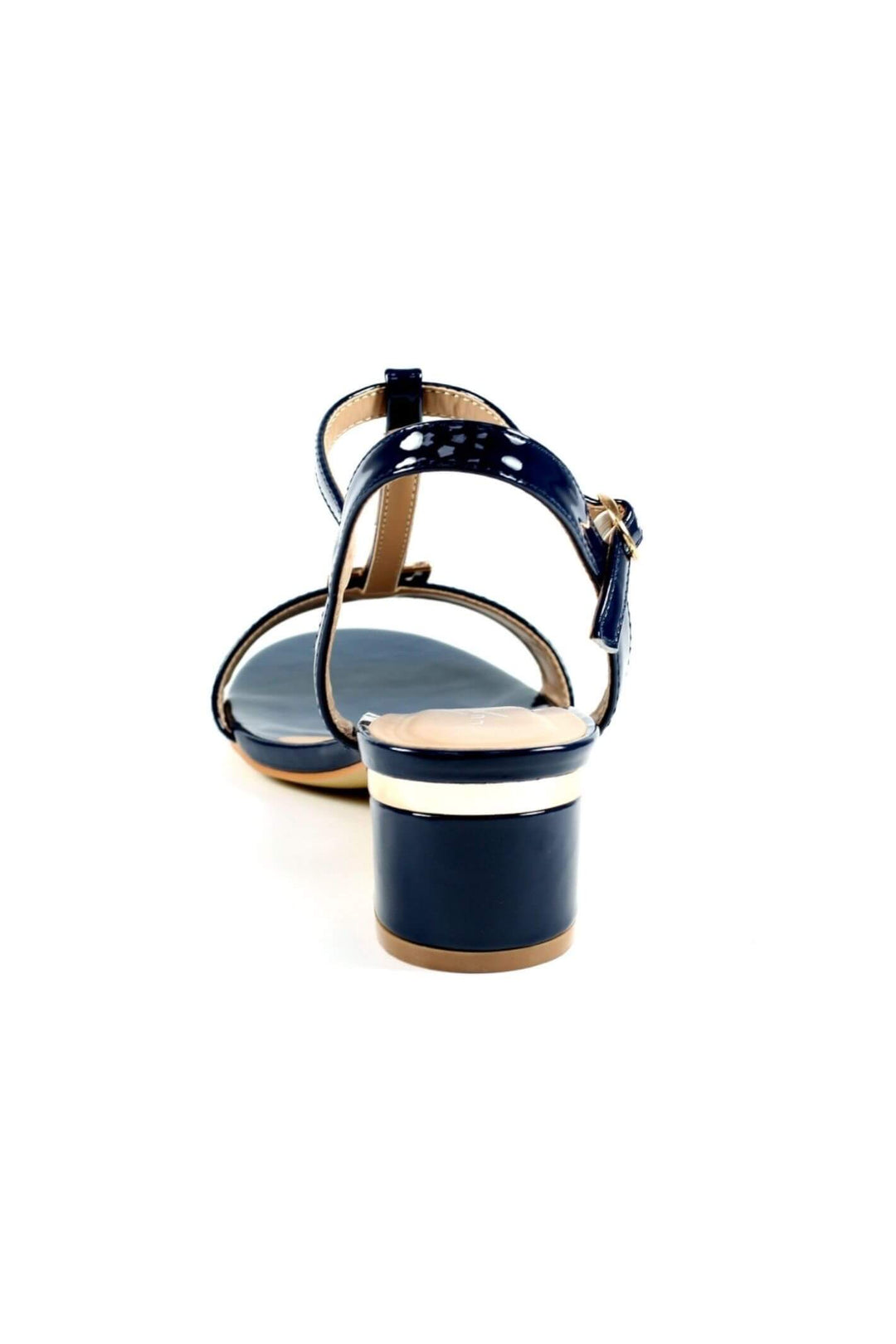 Lunar JLH950 Navy Blaze Patent Low Heel Sandal