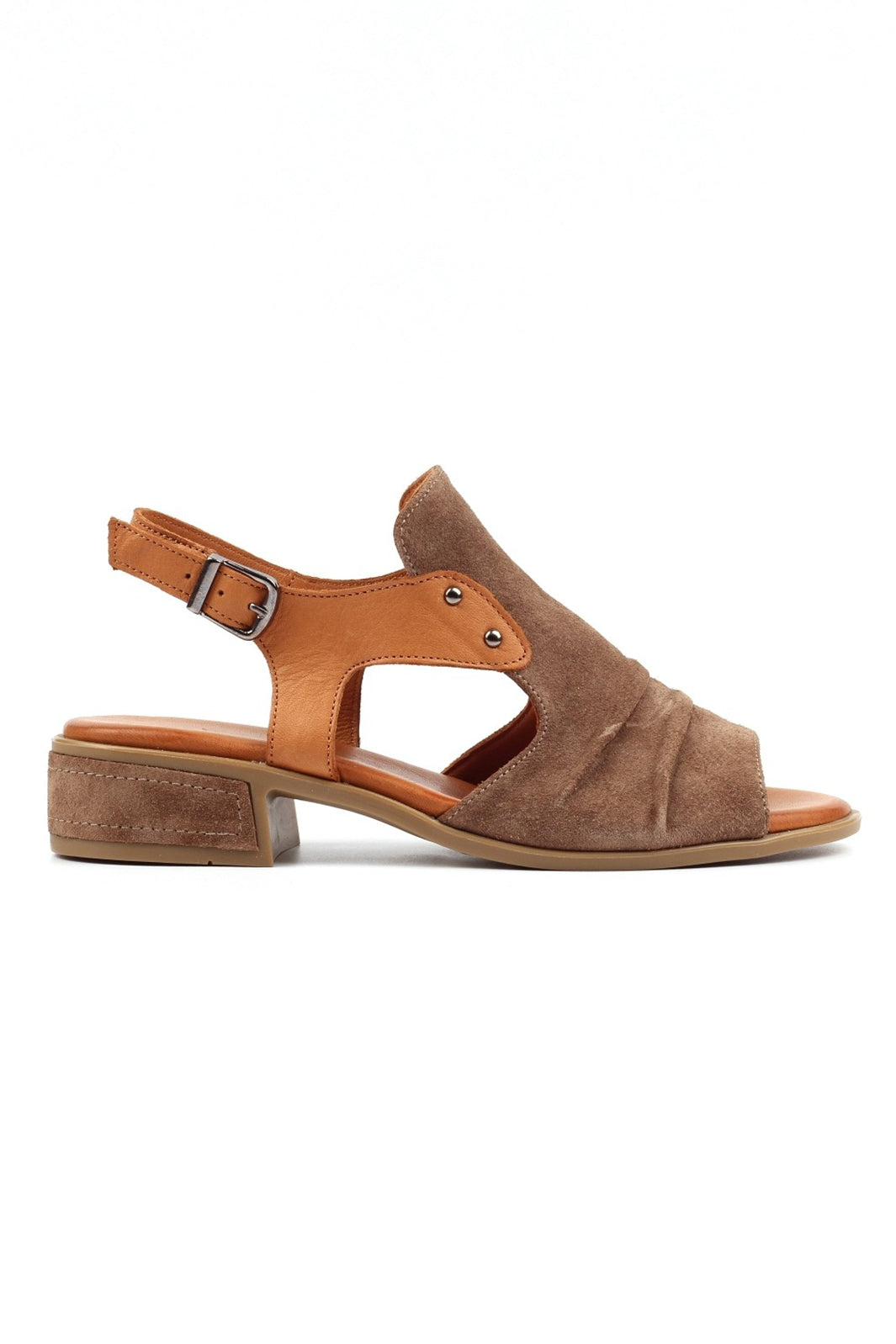 Lunar JLN001TP Jayleen Taupe Suede Leather Sandals