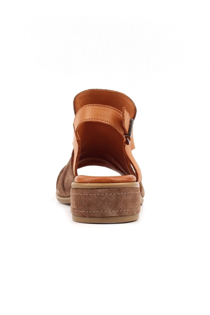 Lunar JLN001TP Jayleen Taupe Suede Leather Sandals