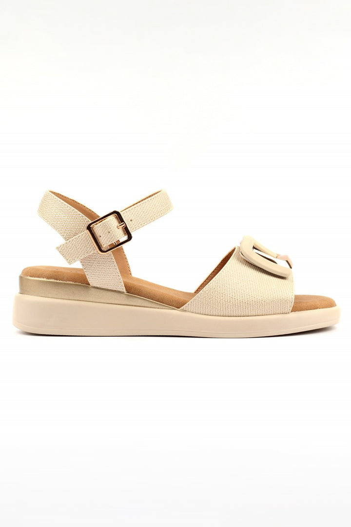 Lunar JLW005 Jessika Shimmering Beige Sandals