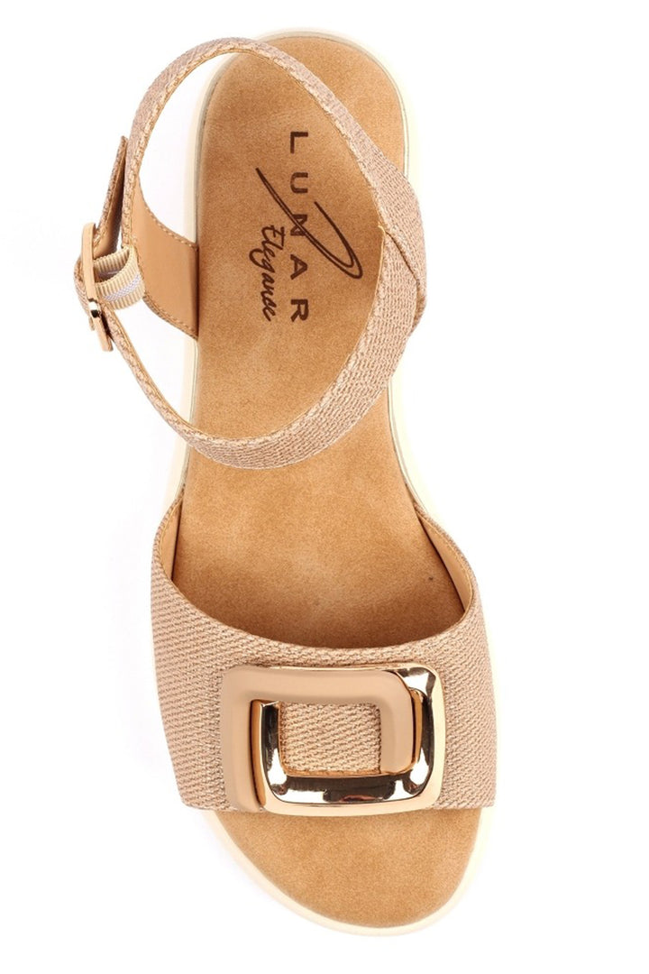Lunar JLW005 Jessika Shimmering Nude Sandals